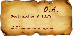 Oestreicher Arián névjegykártya